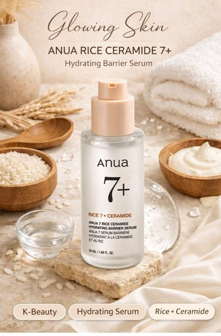 Anua Rice 7 Ceramide Hydrating Barrier Serum