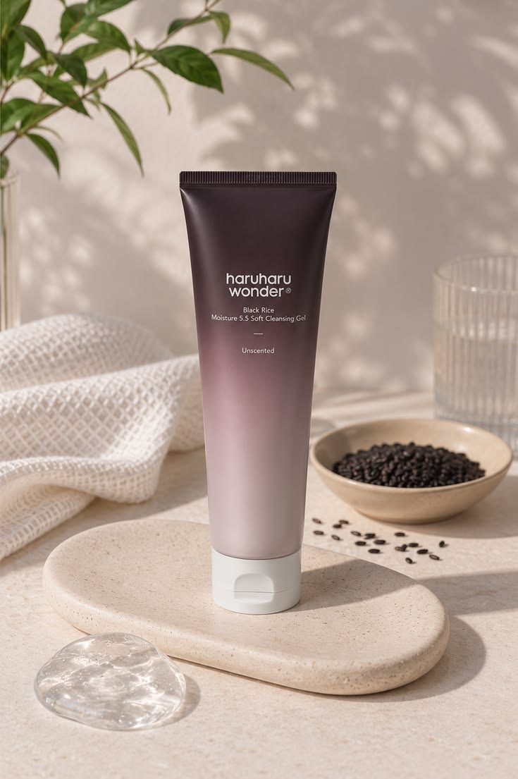 Haruharu Wonder Black Rice Moisture 5.5 Soft Cleansing Gel