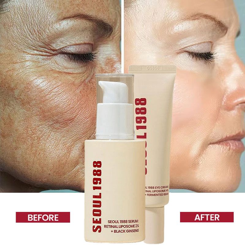 2pcs Retinol Serum & Ginseng Facial Essence Set