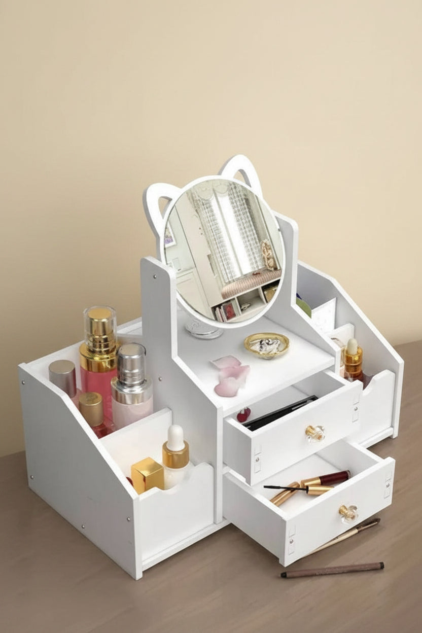 Mirror Decor Cosmetic Storage Box